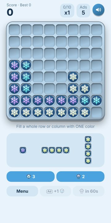 Tickstone Winter theme, Color mode